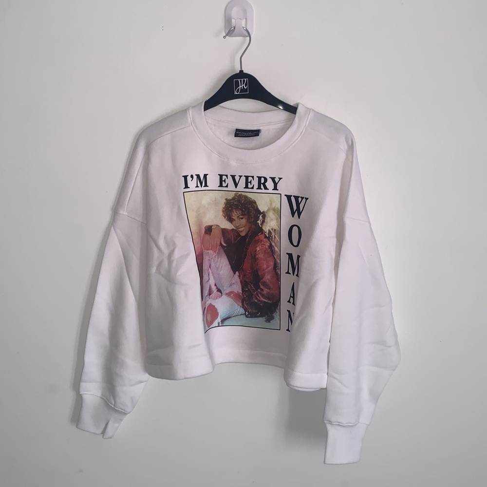 Whitney Houston Pullover Sweater Size small